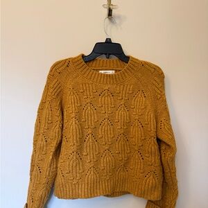 Zara Women's Golden Knit Sweater